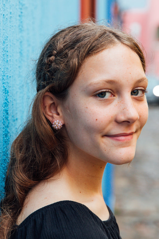 Cristal Beaded Studs