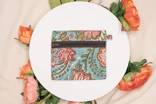 Block Printed Coin Purses