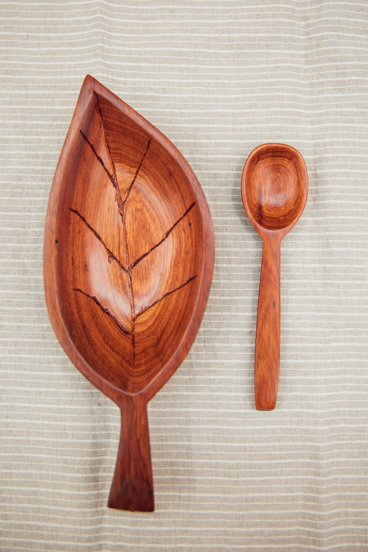Amazonian Wood Leaf Tray (Consignment)