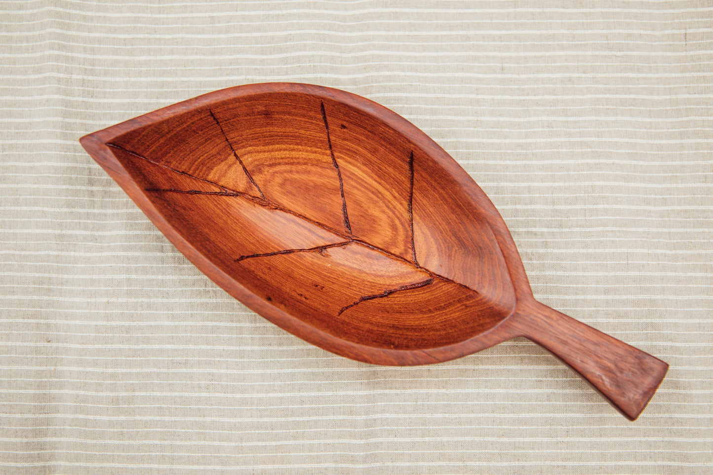 Amazonian Wood Leaf Tray (Consignment)