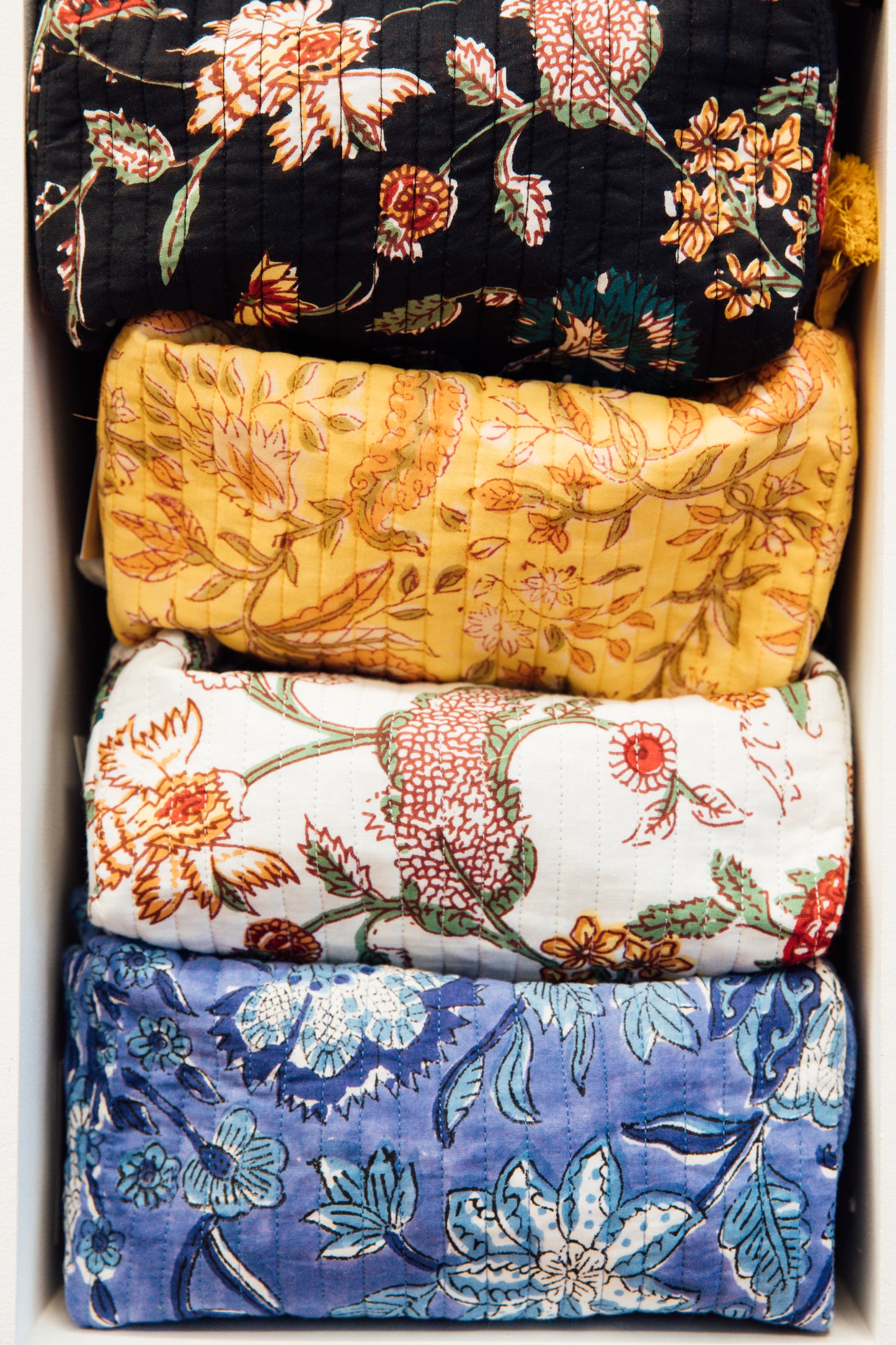Quilted Indian Cosmetic Bag