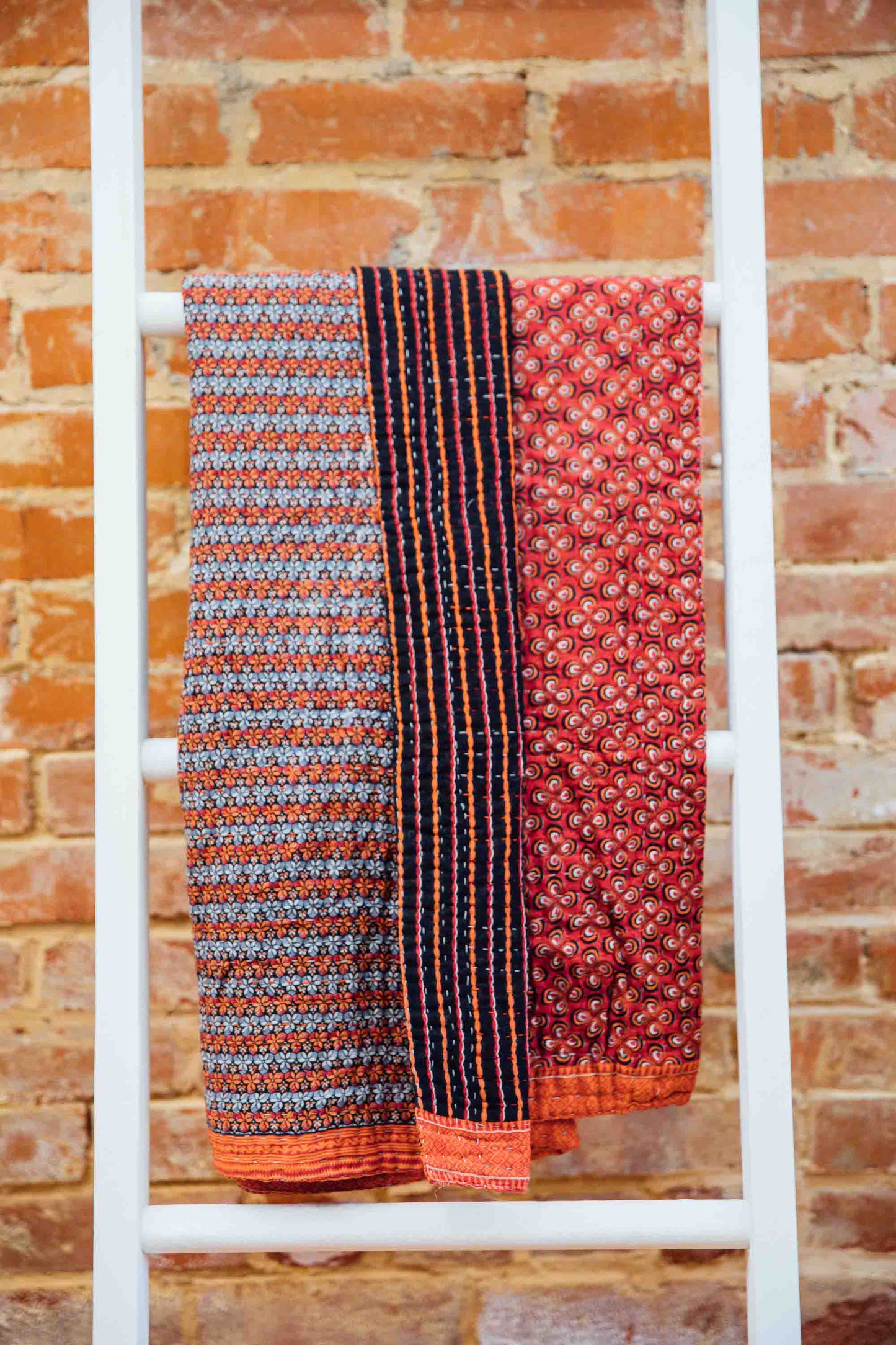 Kantha Throw Blanket