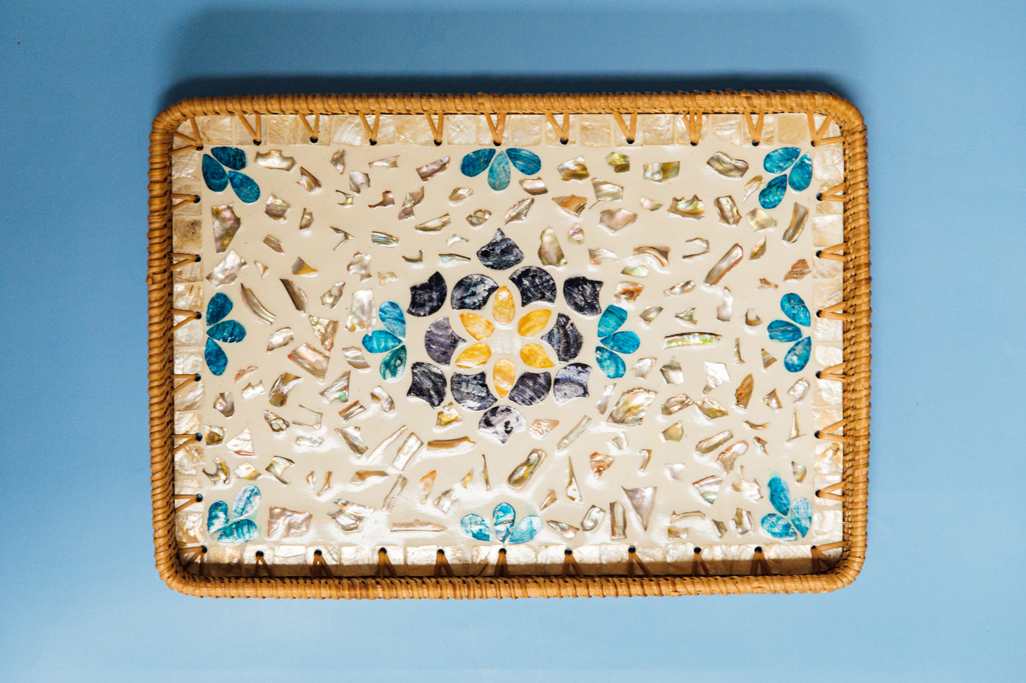 Wicker Rectangular Tray