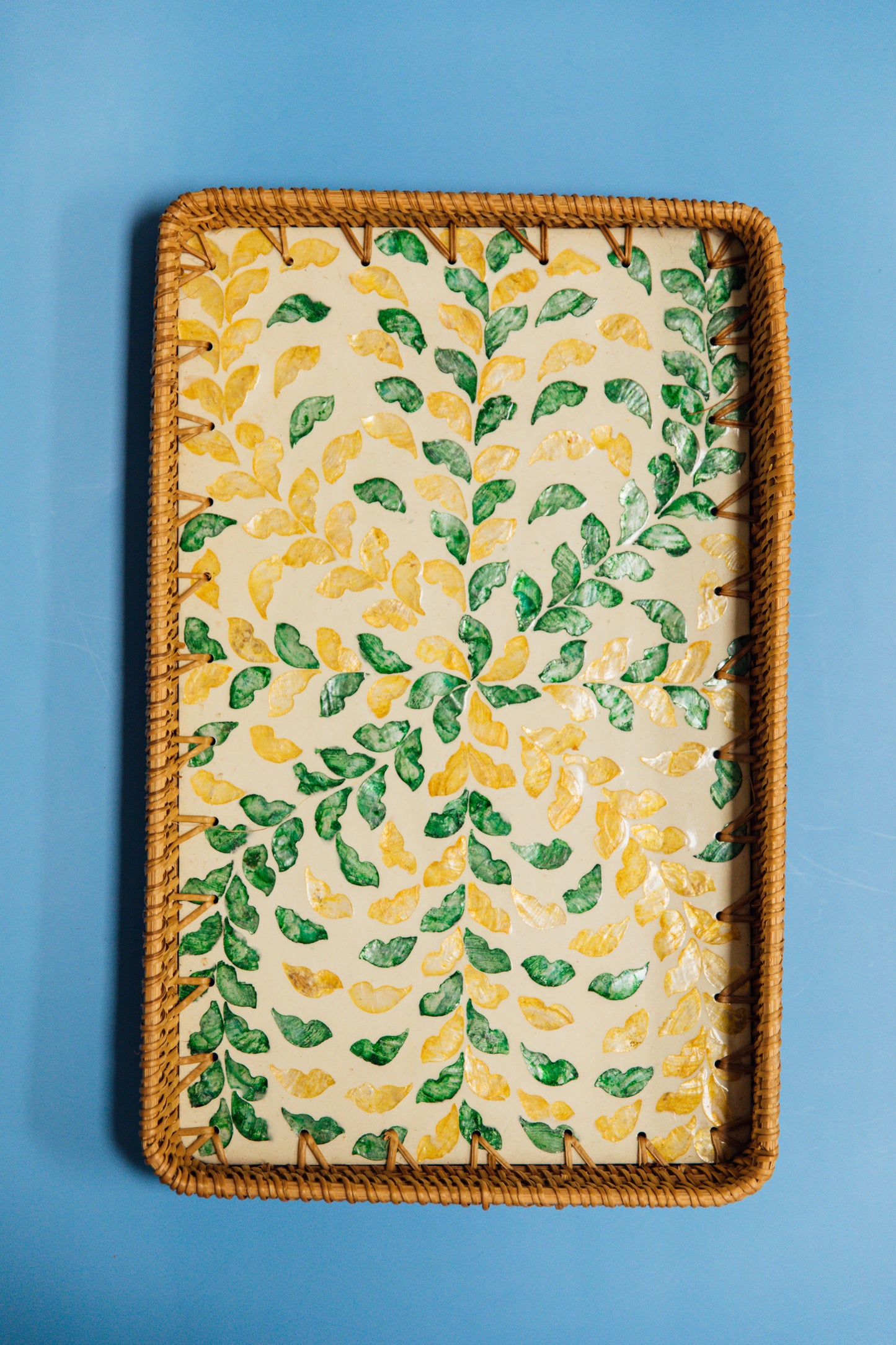 Wicker Rectangular Tray
