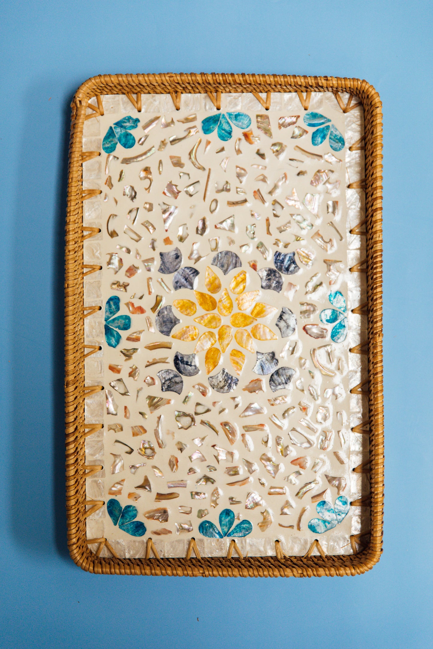 Wicker Rectangular Tray
