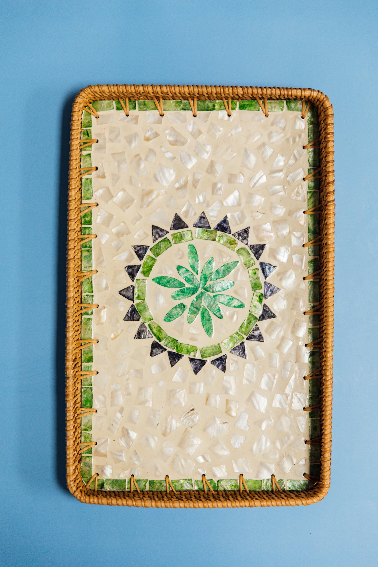 Wicker Rectangular Tray