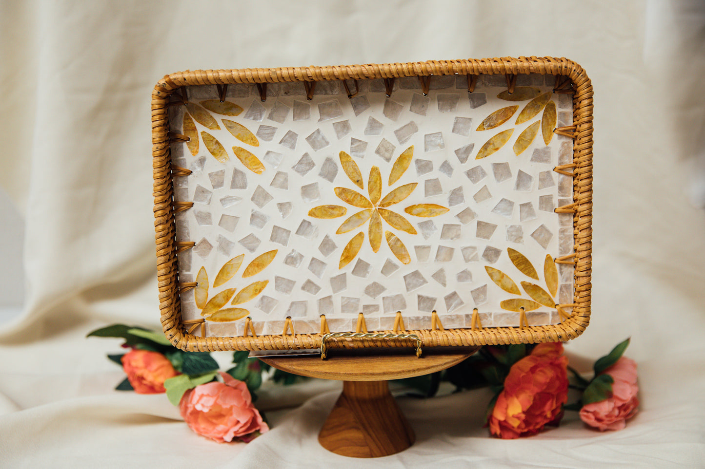 Wicker Rectangular Tray