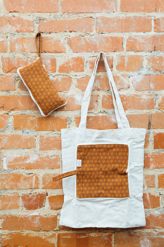 Foldaway Thai Canvas Tote