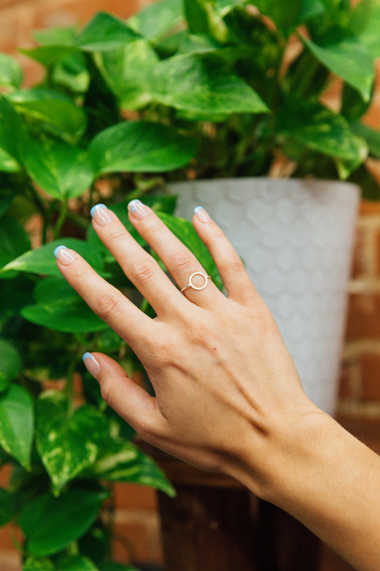 Circle Silver Ring