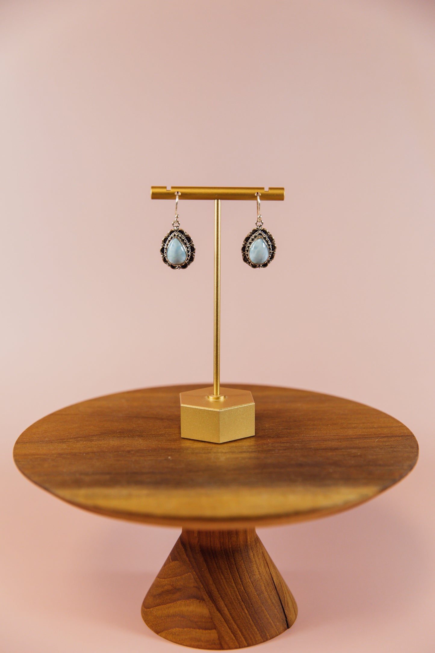Larimar Pendant Earrings
