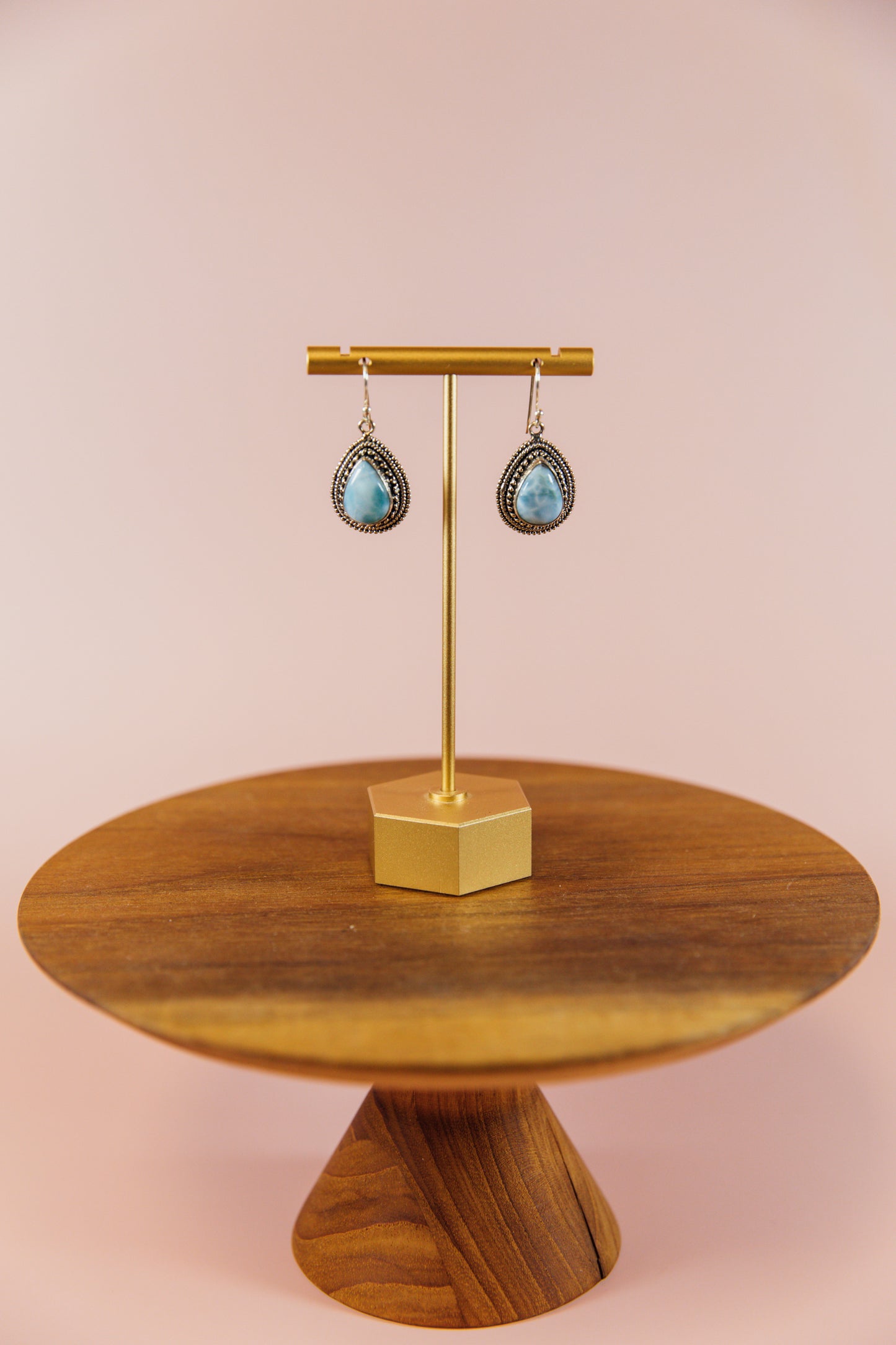 Larimar Pendant Earrings