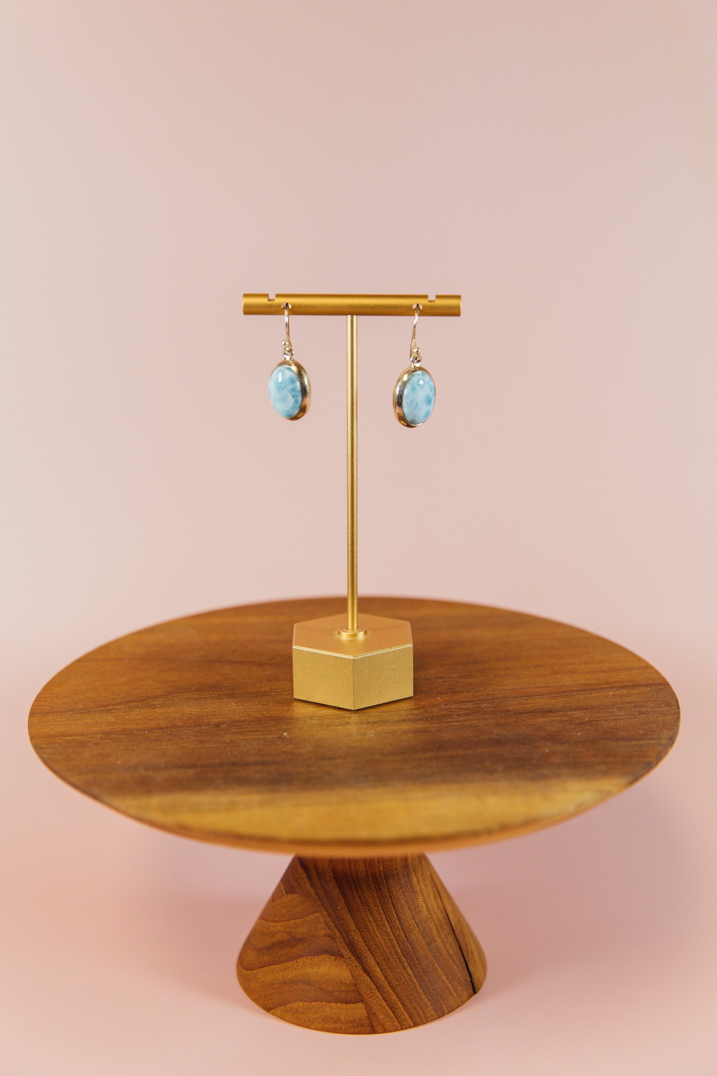 Larimar Pendant Earrings