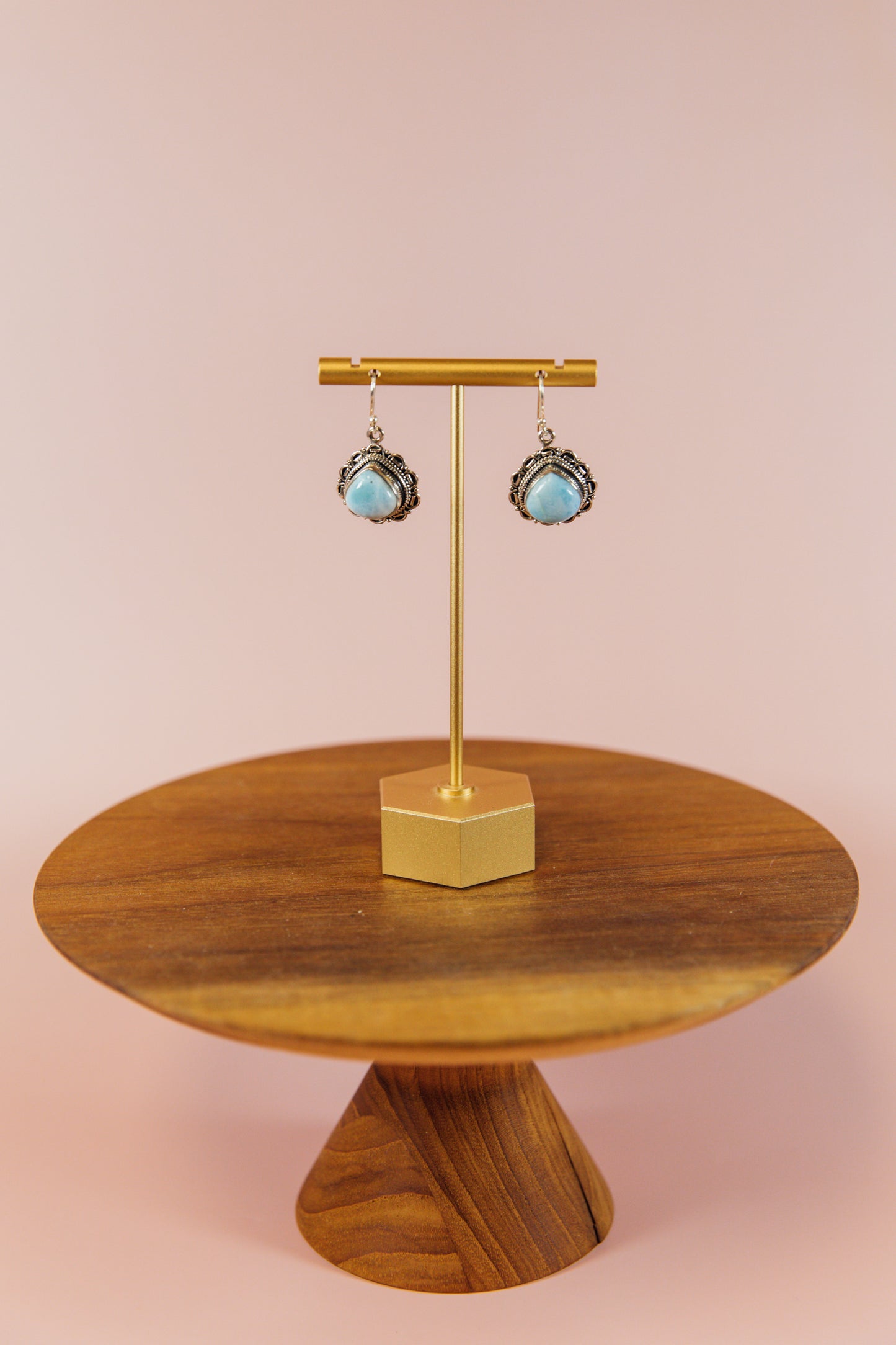 Larimar Pendant Earrings