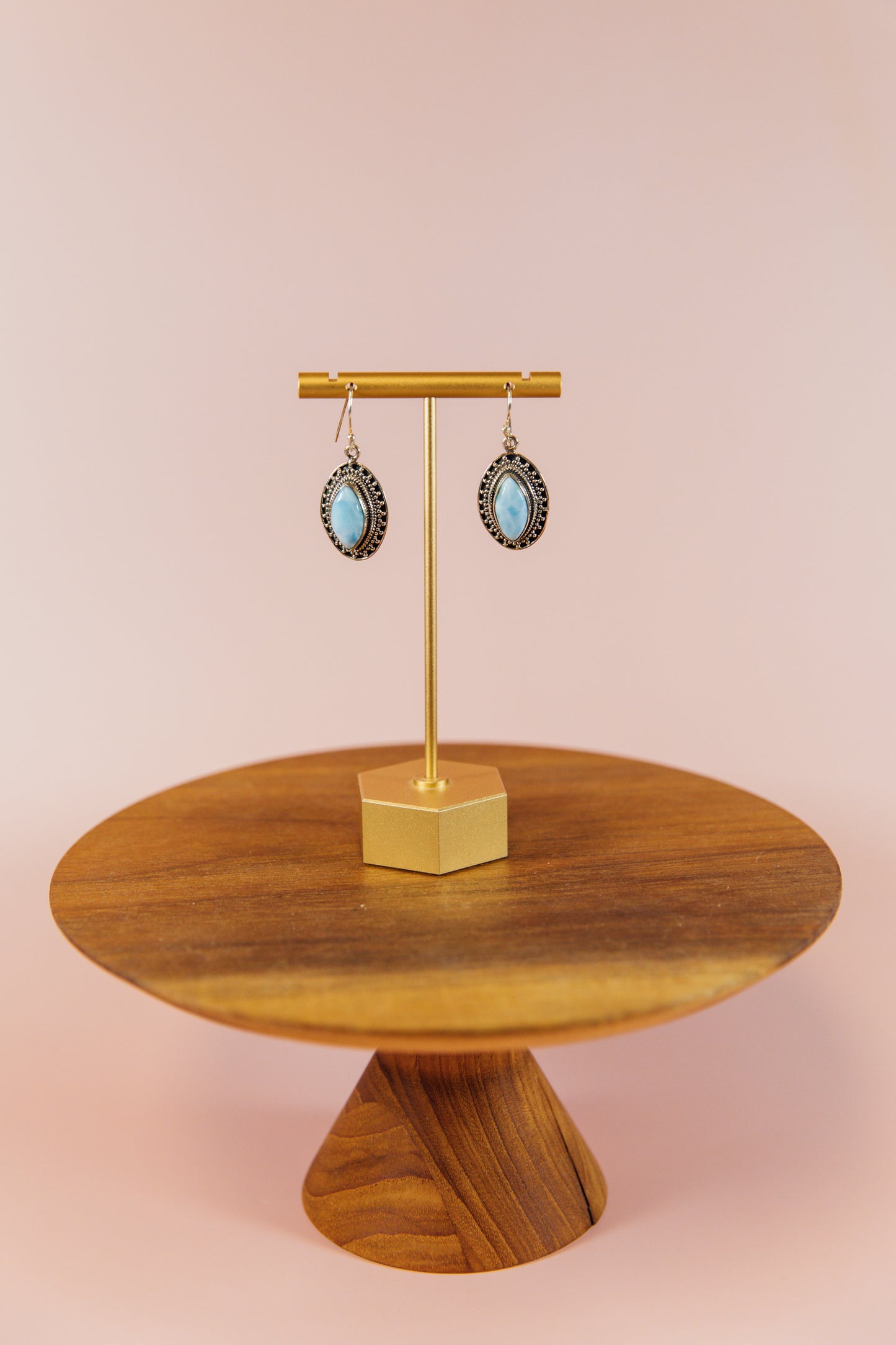 Larimar Pendant Earrings