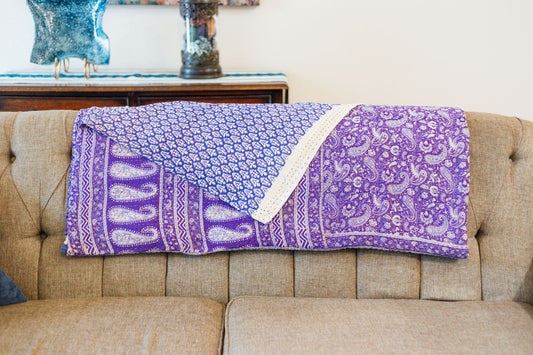 Kantha Twin XL/Full Blanket