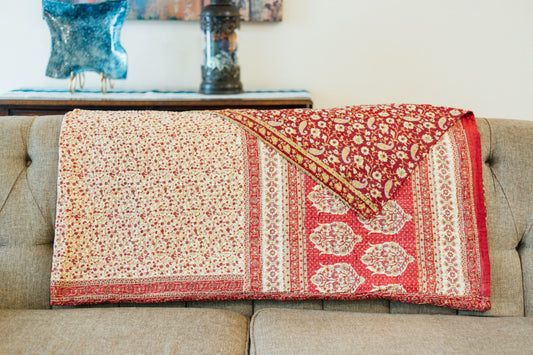 Kantha Twin XL/Full Blanket