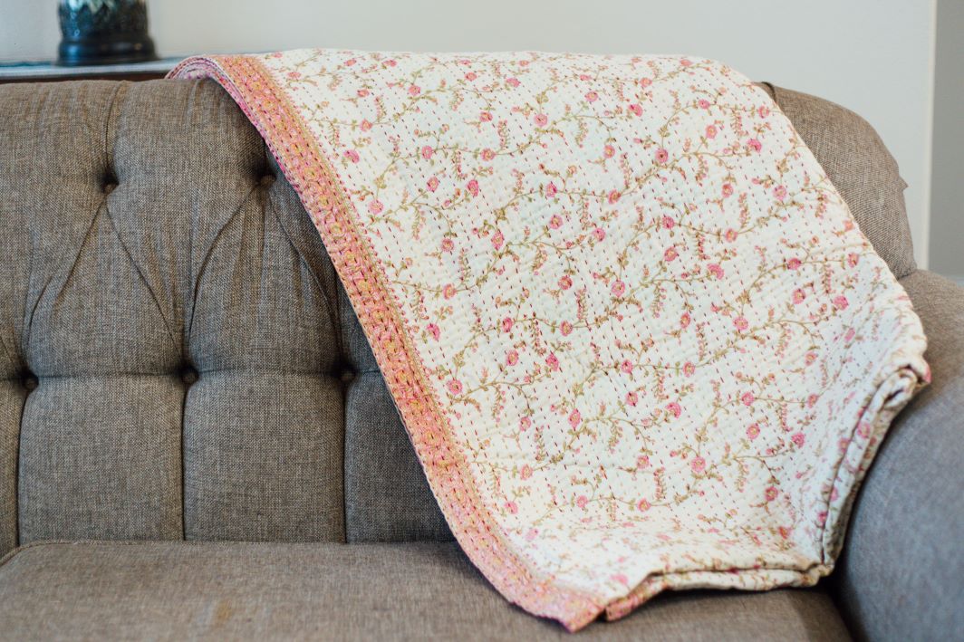 Kantha Twin XL/Full Blanket