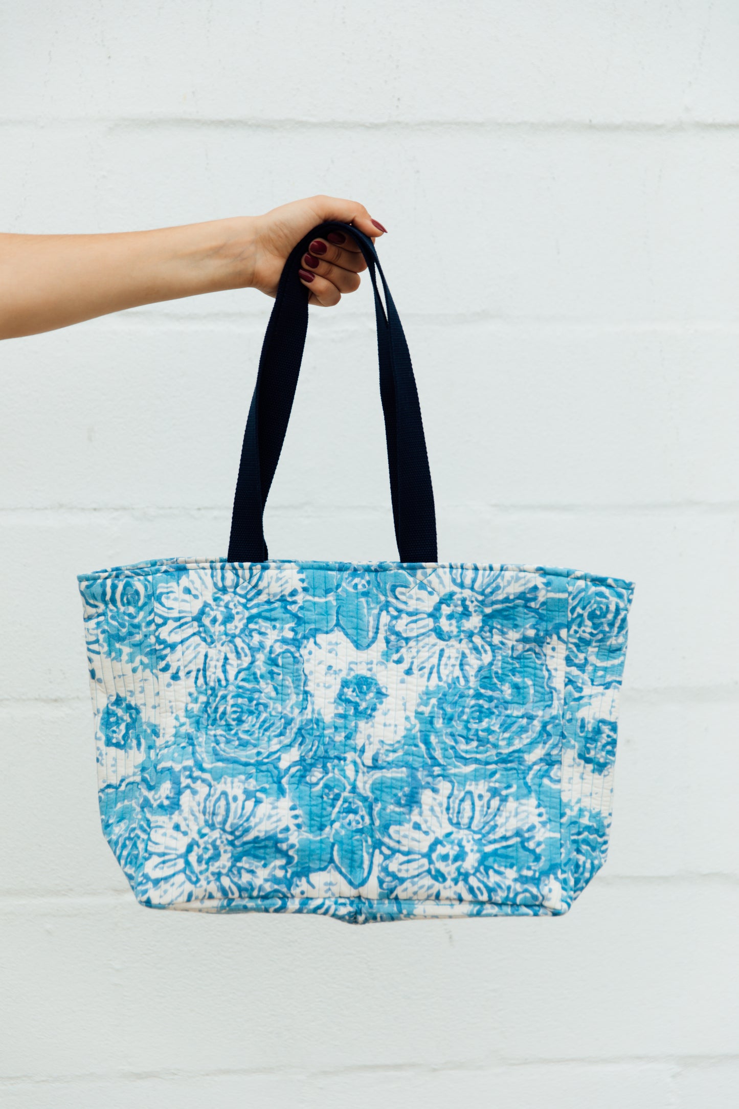 Quilted Indian Tote Bag