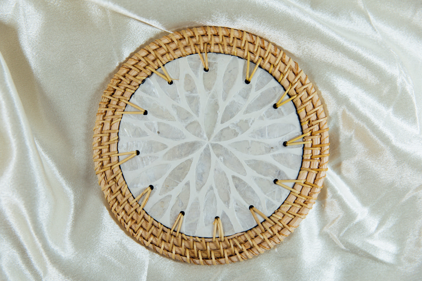 Mosaic and Wicker Trivet