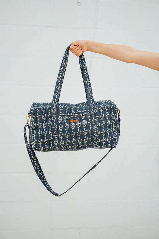 Quilted Indian Travel Duffel Bag