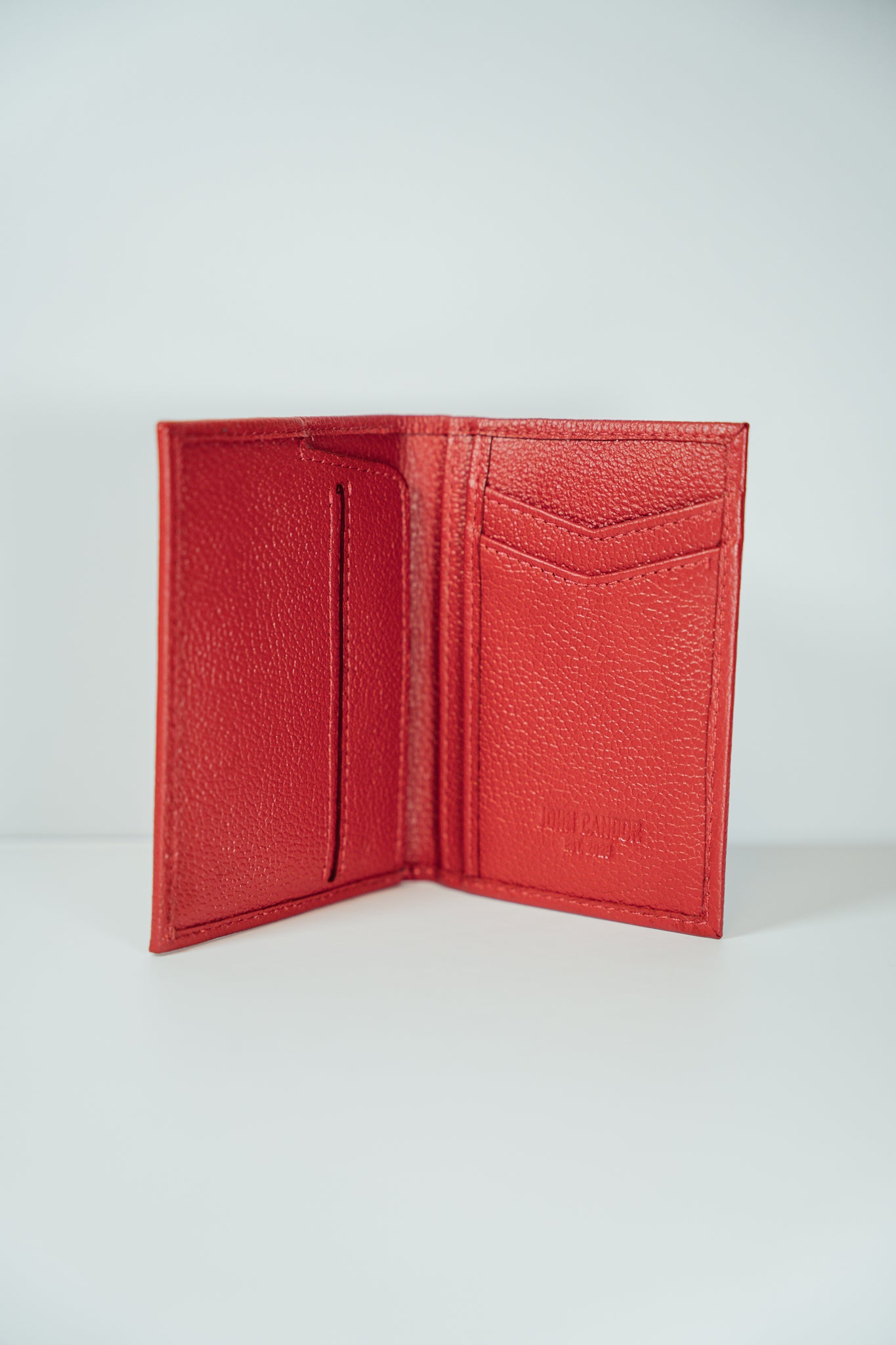 Slim Vertical Leather Wallet