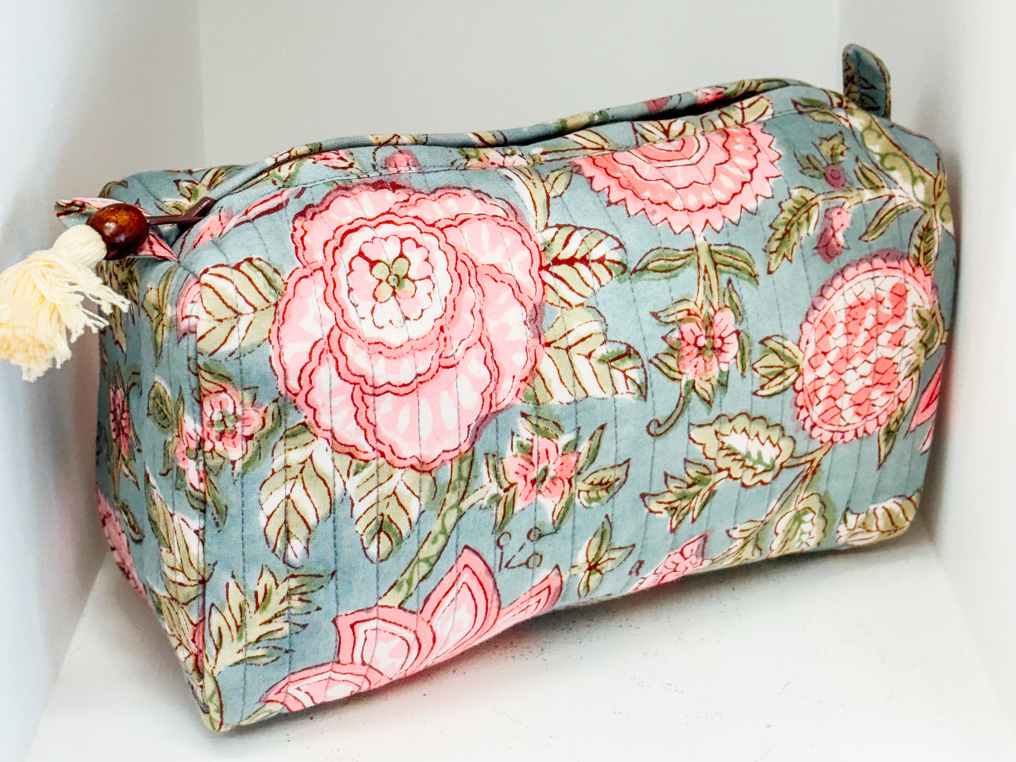 Quilted Indian Cosmetic Bag