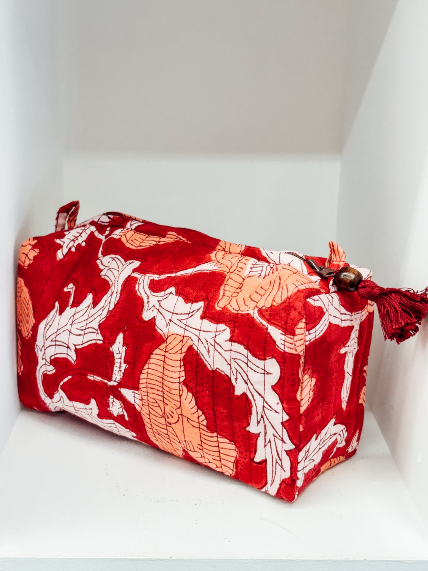 Quilted Indian Cosmetic Bag