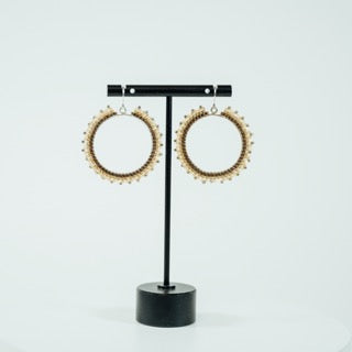 Lola Beaded Hoop Earrings