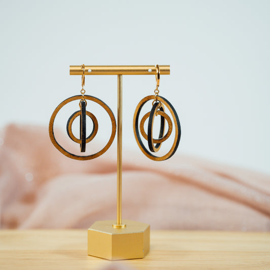 Planetas Wooden Earrings
