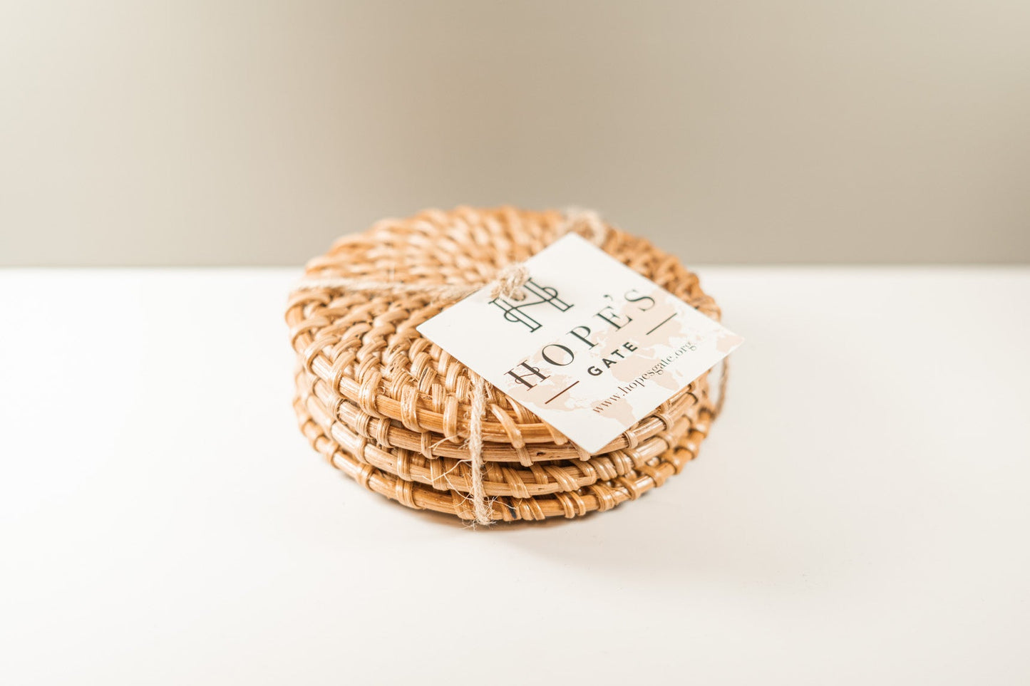 Wicker Coaster Set