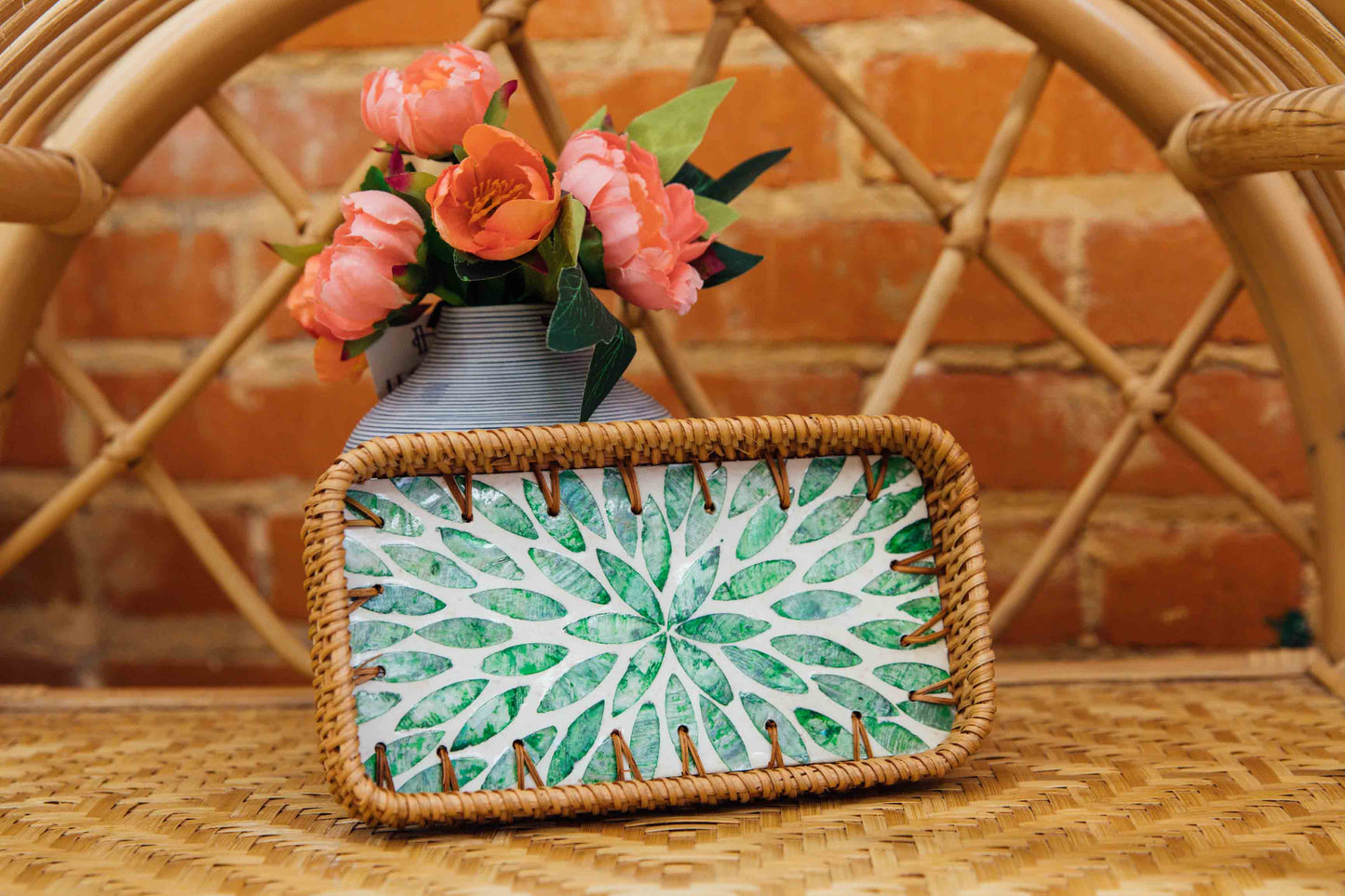 Wicker Rectangular Tray
