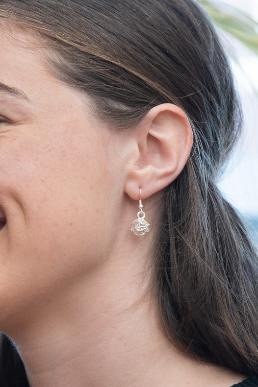 Sterling Silver Tumbleweed Drop Earrings