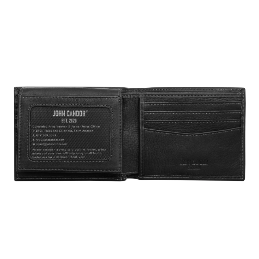 Carry-It-All Leather Bifold Wallet