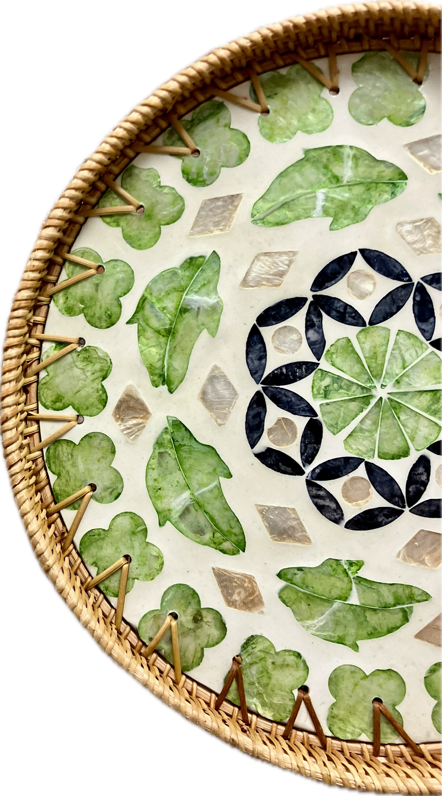 Wicker Extra Large Circular Tray