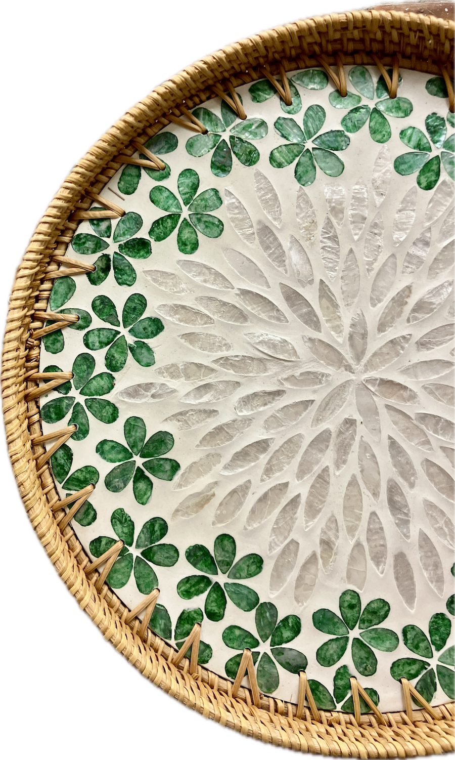 Wicker Extra Large Circular Tray