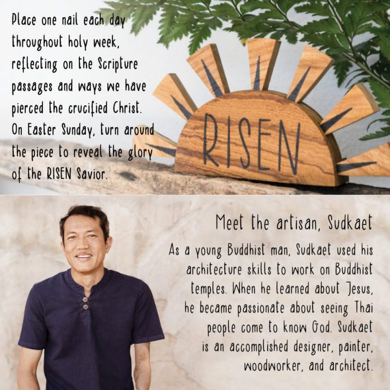 Wooden Easter Advent