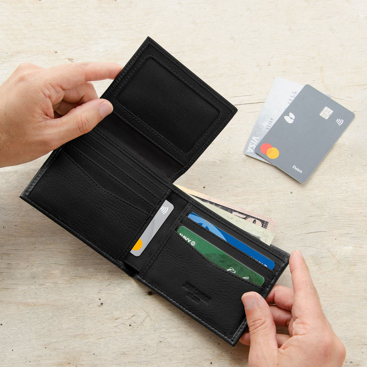 Carry-It-All Leather Bifold Wallet