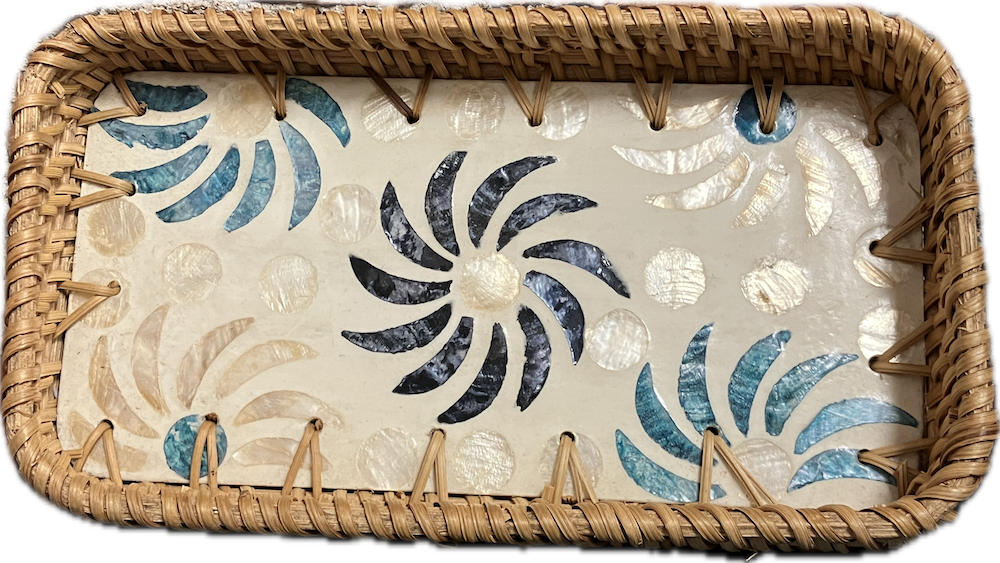 Wicker Rectangular Tray