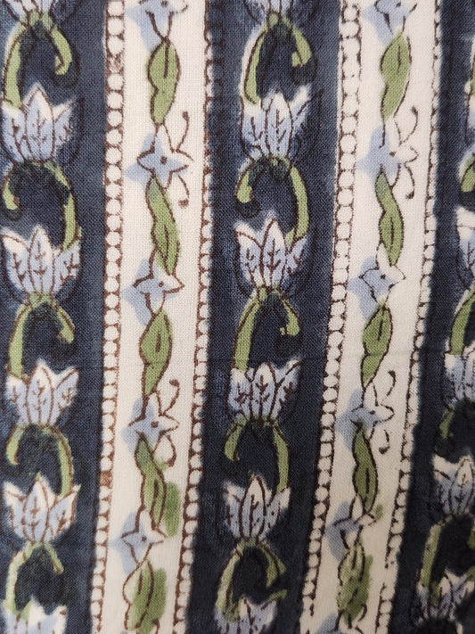 Hand Blocked Cotton Pillow