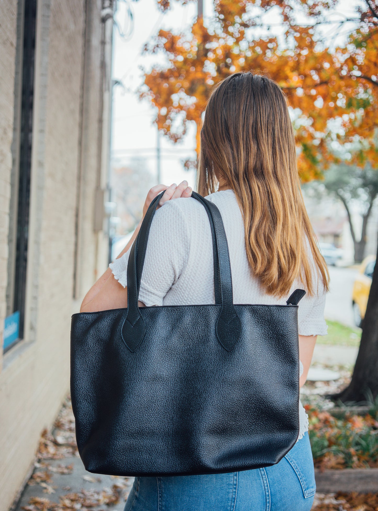 Colombian Napa Leather Tote