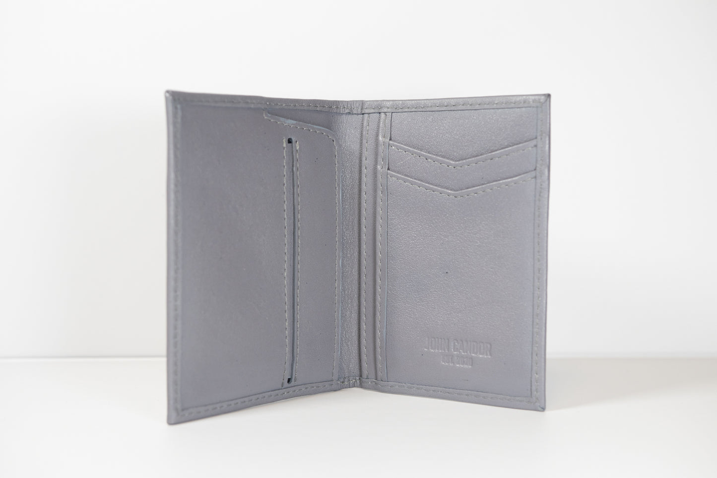 Slim Vertical Leather Wallet
