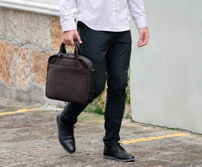 Full Grain Leather Briefcase/Messenger Bag