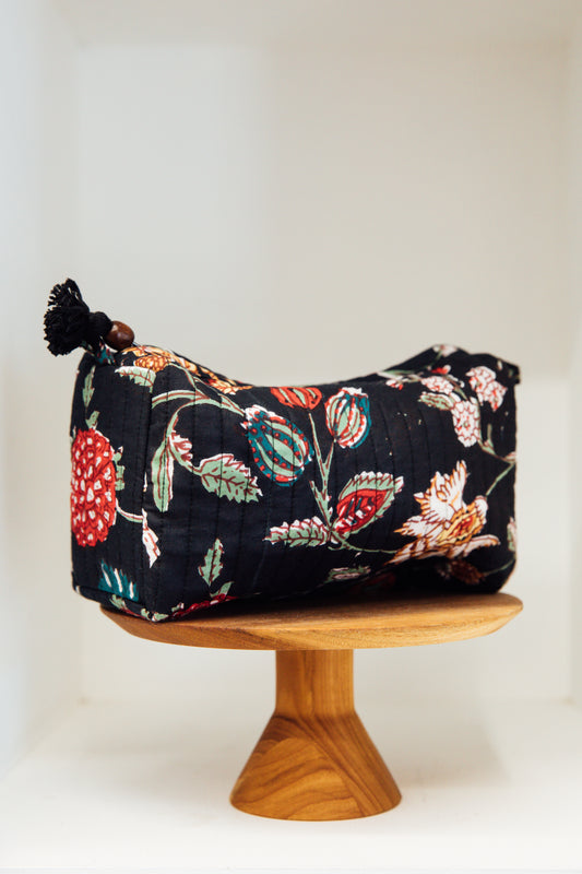 Quilted Indian Cosmetic Bag