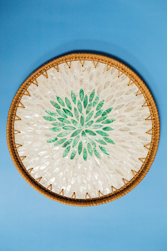 Wicker Extra Large Circular Tray