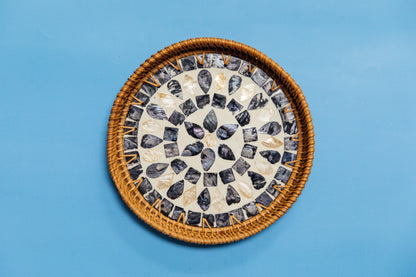 Wicker Medium Circular Tray