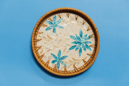 Wicker Medium Circular Tray