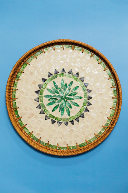 Wicker Extra Large Circular Tray