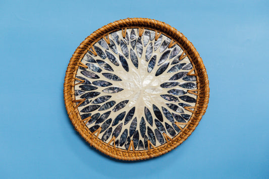 Wicker Medium Circular Tray