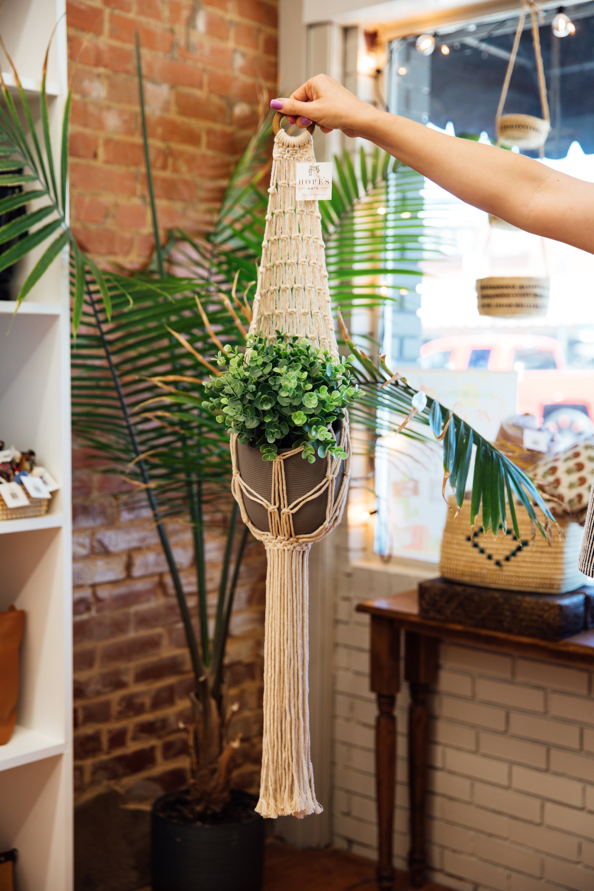 macrame plant hanger design Macramé Plant Hanger – Hope's Gate Boutique