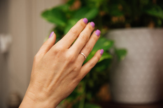 Hammered Silver Ring